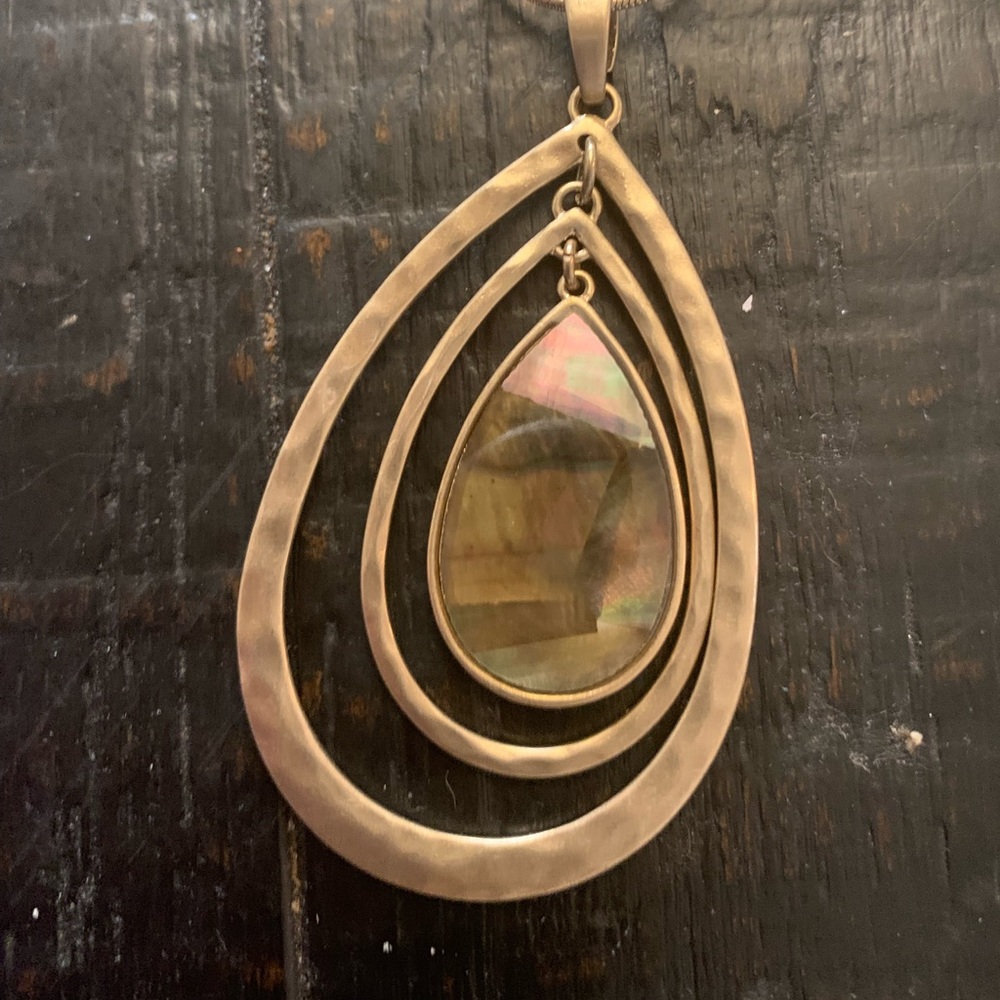 Gold statement piece - necklace with character